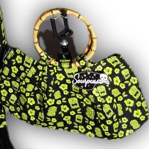 Sourpuss, purse, sourpuss purse, tiki, NWT, punk, rockabilly, skater, goth